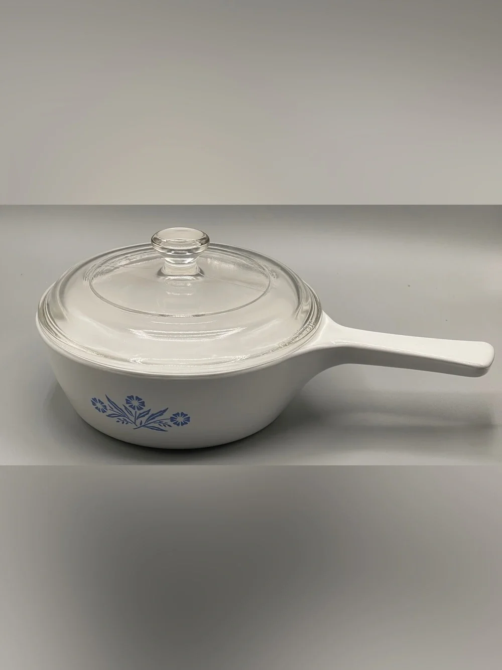 Vintage CorningWare Blue Cornflower 1 Pint Saucepan With‎ Lid 6”